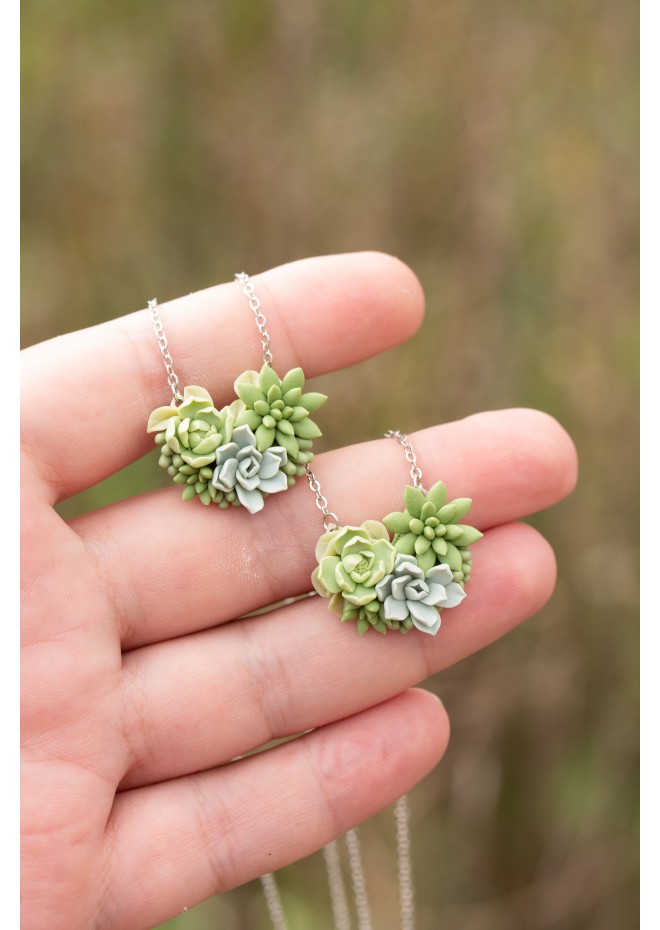 Green Succulent Pendant