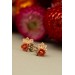 Beige Succulent Stud Earrings