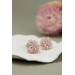 Pink bouquet Succulent Stud Earrings