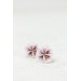 Pink Pansy Earrings  Flowers Stud earrings
