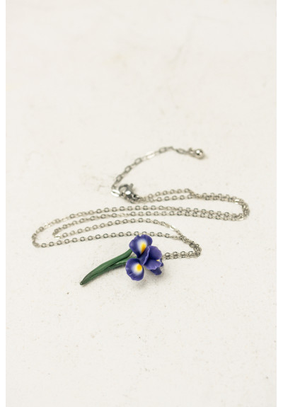 Iris Flower Pendant