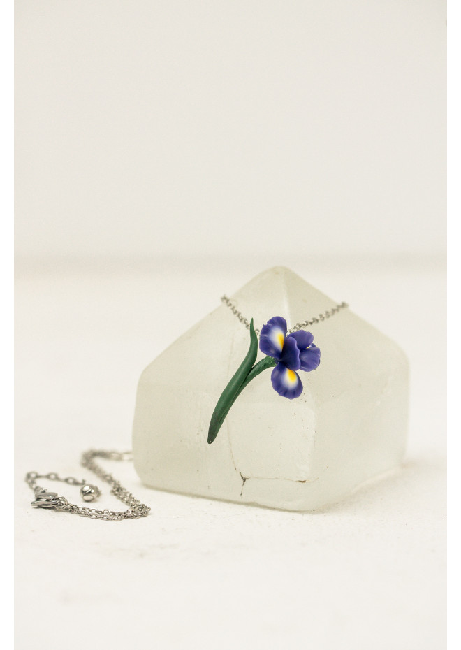 Iris Flower Pendant