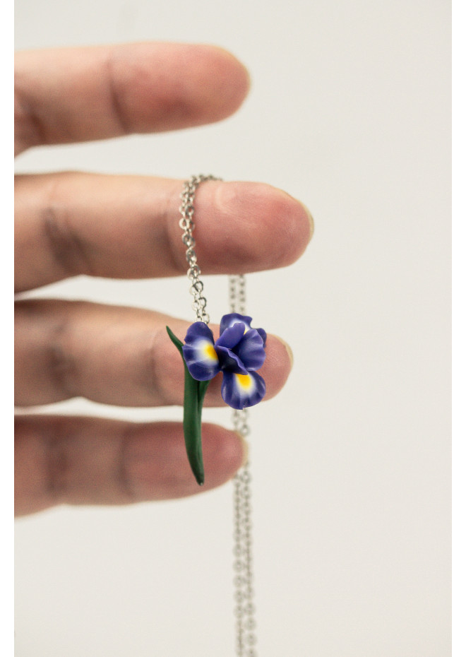 Iris Flower Pendant