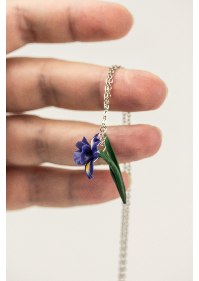 Iris Flower Pendant