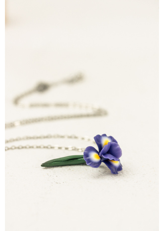 Iris Flower Pendant