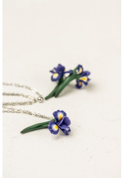 Iris Flower Pendant