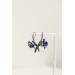 Delicate Iris Flower Earrings