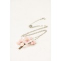 Sakura branch - Jewelry with Sakura flowers - Necklace with spring flowers