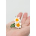 Daffodil Flower Earrings