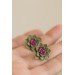 Green Hypoallergenic Succulent Studs