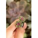 Green Hypoallergenic Succulent Studs