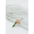 January Birth Flower, Carnation Necklace