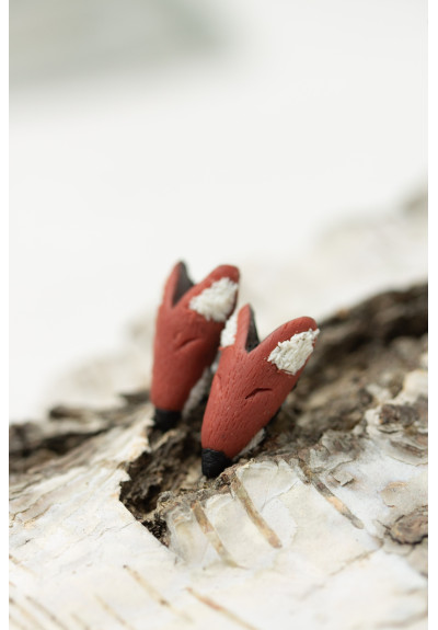 Red Fox stud earrings, Animals Earrings