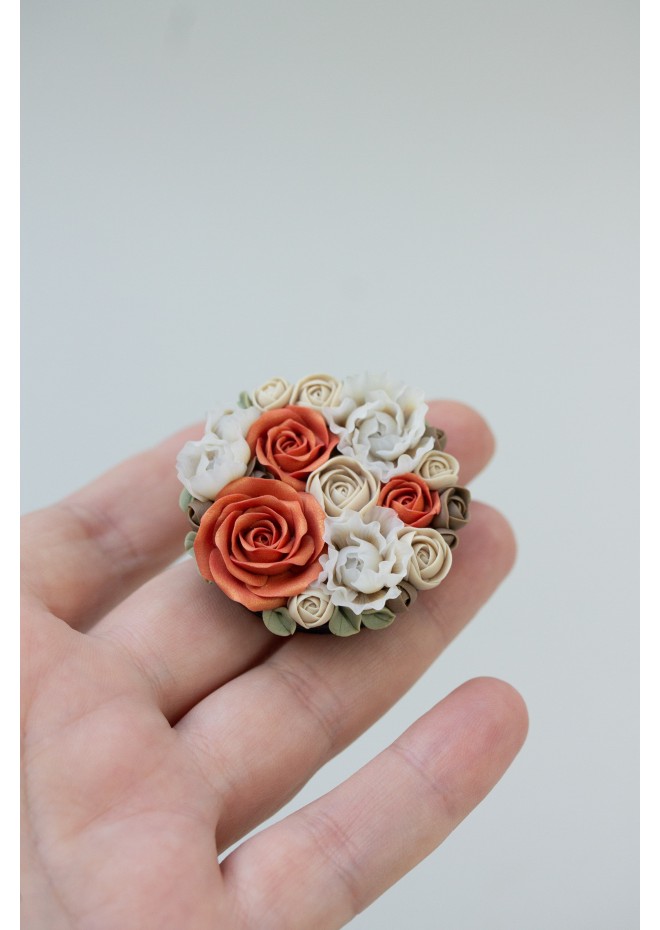 Orange roses Flowers bouquet phone grip, Floral phone accessory