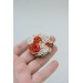 Orange roses Flowers bouquet phone grip, Floral phone accessory