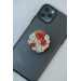 Orange roses Flowers bouquet phone grip, Floral phone accessory