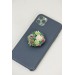 Green succulents phone grip, Floral phone accessory