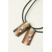 Handmade Floral Bouquet Necklace with Walnut Wood Base