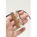 Handmade Floral Bouquet Necklace with Walnut Wood Base