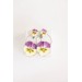 Statement and Beautiful: Exquisite Violet and Yellow Blossom Pansy Flowers Earrings