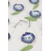 Deep Blue Pansy Dangle Earrings
