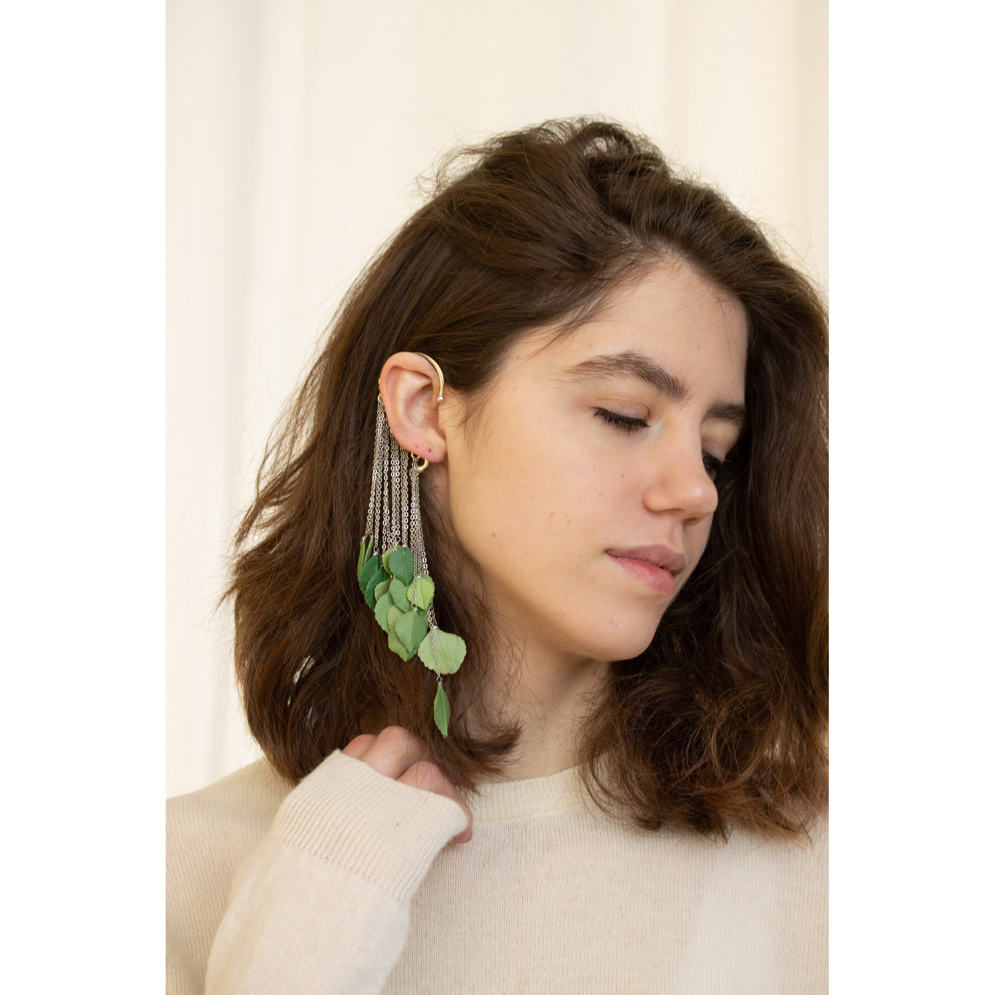 Miyabi Grace Invisible Clip On Earrings Dangle India | Ubuy