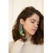 Handmade Green Leaf Ear Cuff – Elegant & Lightweight
