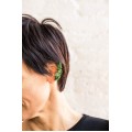 Green Leafs ear cuff earrings