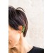 Green Leafs ear cuff earrings