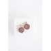 Gray Pink Beige Rose Drop Earrings Ranunculus Dangle Rose Earrings