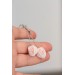 Physalis earrings, Plants Flowers earrings made from polymer clay, White drop earrings, Hypoallergenic Studs