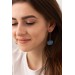 Artichoke Stainless Steel Dangle Earrings with charm Blue Handmade Polymer Clay Vegetable Statement Earrings Gift for Her Drop Earrings