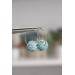 Mint  Artichoke Hoop Earrings