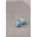 Artichoke Stainless Steel Hoop Earrings with charm Mint Handmade Polymer Clay Vegetable Statement Earrings Gift for Her Big Hoop Earrings