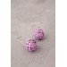 Pink Artichoke Drop Earrings