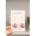 Pink Artichoke Drop Earrings