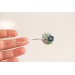 Blue-Pink Succulent Hairpin
