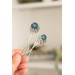 Blue-Pink Succulent Hairpin