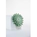 Green Gold Succulent hair Comb