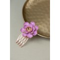 Pink Succulent Hair Comb