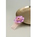 Pink Succulent Hair Comb