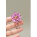 Pink Succulent Hair Comb