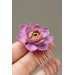 Pink Succulent Hair Comb