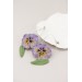 Purple Pansy Dangle Earring