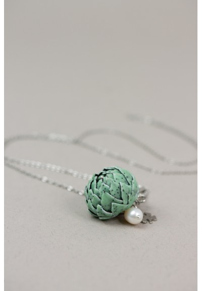 Green Artichoke Necklace