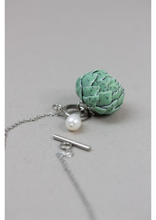 Green Artichoke Necklace