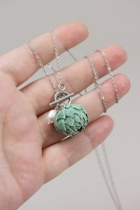 Green Artichoke Necklace
