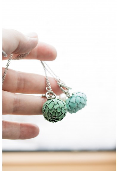 Green Artichoke Necklace