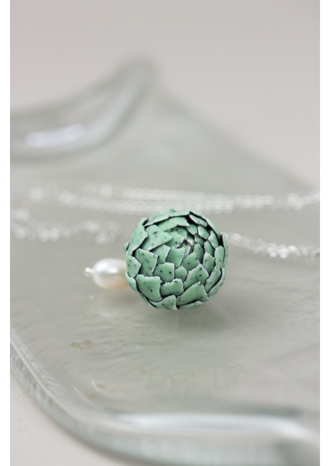 Green Artichoke Necklace