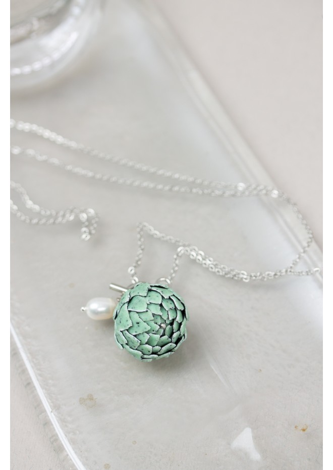 Green Artichoke Necklace